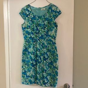 Painted Abstract Flowers Dress
